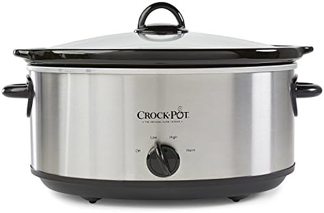Crock-Pot 7 Quart Oval Manual Slow Cooker – Stainless Steel K36Z