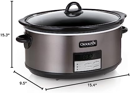 Crock-Pot 8 Quart Programmable Slow Cooker with Auto Warm FF7S