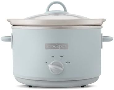 Crock-Pot 4.5 Quart Manual Slow Cooker – Macaroon Blue V63Z
