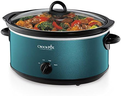 Crock-Pot 7 Quart Manual Slow Cooker – Turquoise HD7M