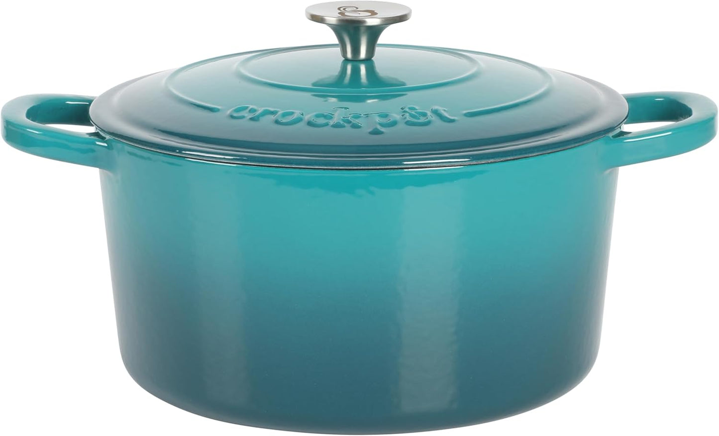 Crock-Pot 3 Quart Enameled Cast Iron Dutch Oven – Aqua DNTH