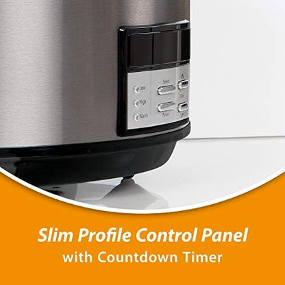Crock-Pot 8 Quart Programmable Slow Cooker with Auto Warm FF7S