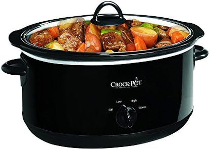 Crock-Pot 8 Quart Manual Slow Cooker – Black HPSB