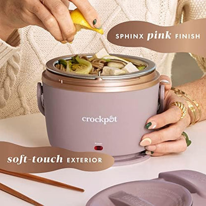 Crock-Pot Electric Lunch Box Food Warmer 20oz – Blush Pink UA3A