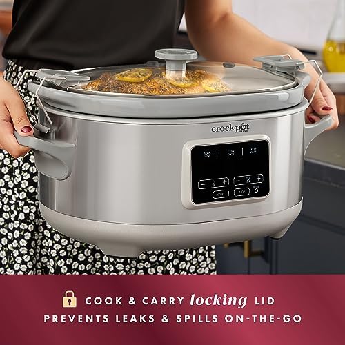 Crock-Pot 7 Quart Programmable Cook & Carry Slow Cooker DQUP