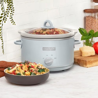 Crock-Pot 4.5 Quart Manual Slow Cooker – Macaroon Blue V63Z