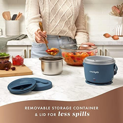 Crock-Pot Electric Lunch Box Food Warmer 20oz – Faded Blue UUES