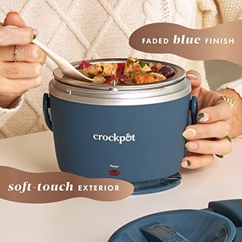 Crock-Pot Electric Lunch Box Food Warmer 20oz – Faded Blue UUES