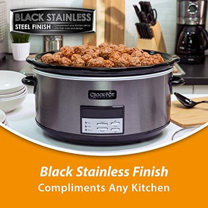 Crock-Pot 8 Quart Programmable Slow Cooker with Auto Warm FF7S