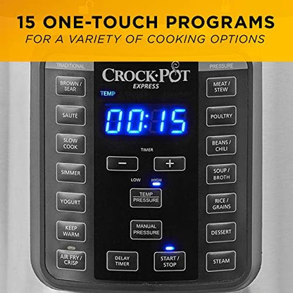 Crock-Pot Express Crisp 8 Quart 10-in-1 Pressure Cooker PGJ2