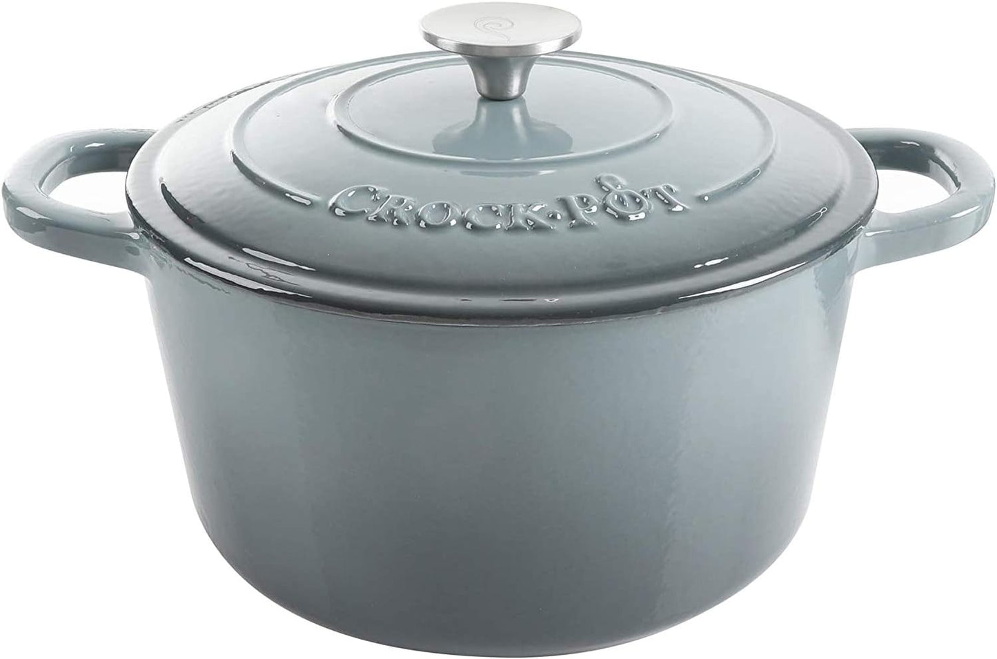 Crock-Pot 3 Quart Enameled Cast Iron Dutch Oven – Aqua DNTH