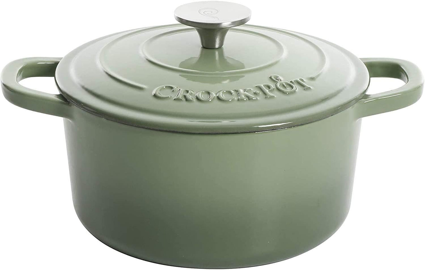 Crock-Pot 3 Quart Enameled Cast Iron Dutch Oven – Aqua DNTH