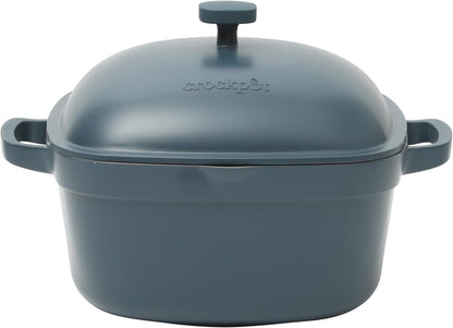 Crock-Pot 3 Quart Enameled Cast Iron Dutch Oven – Aqua DNTH